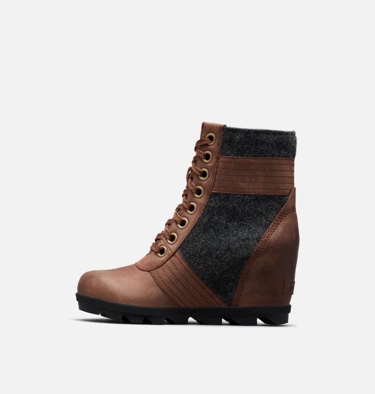 Womens Wedges Brown - Sorel Lexie™ Boot - 253-RVCGKW